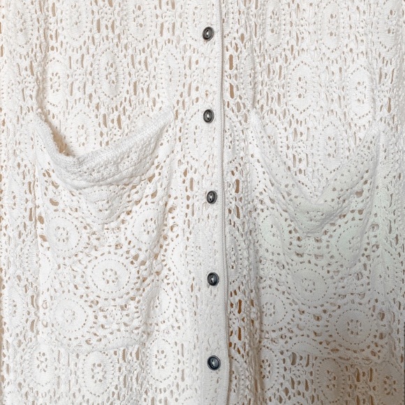 Free People Runaway Crochet duster cardigan - Picture 6 of 7